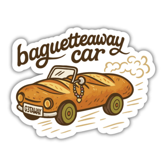 Baguetteaway Car Sticker